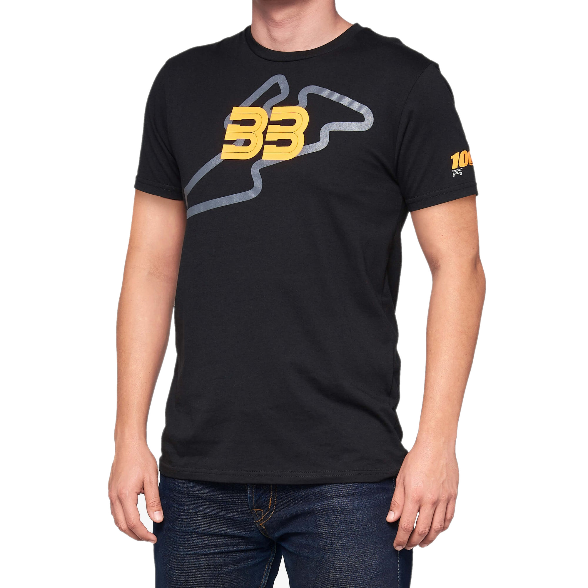 100% - SHIRT - BB33 TRACKS - BLACK